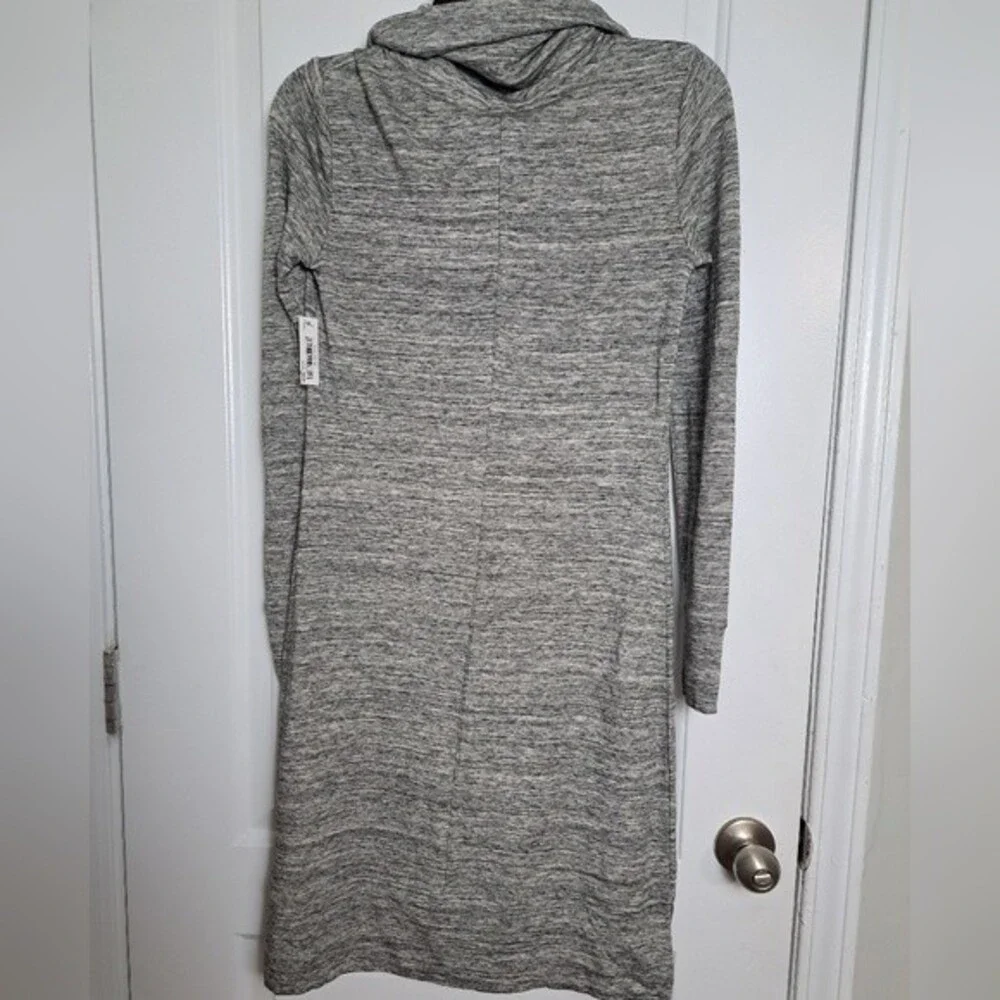 Daily Ritual Women's Supersoft Terry Relaxed LongSleeve Cowl-Neck Dress sz xs - Picture 3 of 9